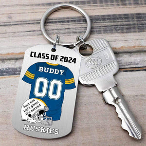 GeckoCustom Senior Class of 2023 Keychain, Graduation Keychain, Custom Photo Keyring, Football Keychain HN590