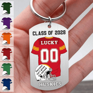 GeckoCustom Senior Class of 2024 Keychain, Graduation Keychain, Custom Photo Keyring, Football Keychain HN590 HA75 891902