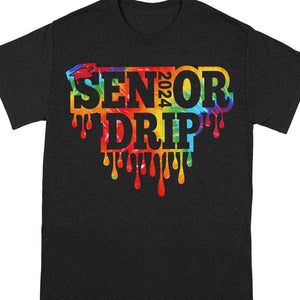 GeckoCustom Senior Drip Class of 2024 Graduation Shirt Premium Tee / Black / S