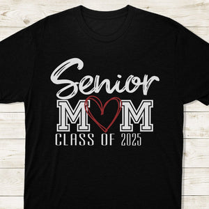 GeckoCustom Senior Mom Class Of 2025 Graduation Dark Shirt NHS87 890613