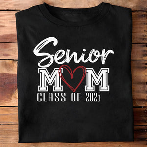 GeckoCustom Senior Mom Class Of 2025 Graduation Dark Shirt NHS87 890613