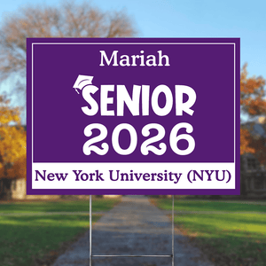 GeckoCustom Senior Yard Sign 18x24'' Ver2 - Made in USA (H-Stake Stand Included), Graduation Day HA75 890373