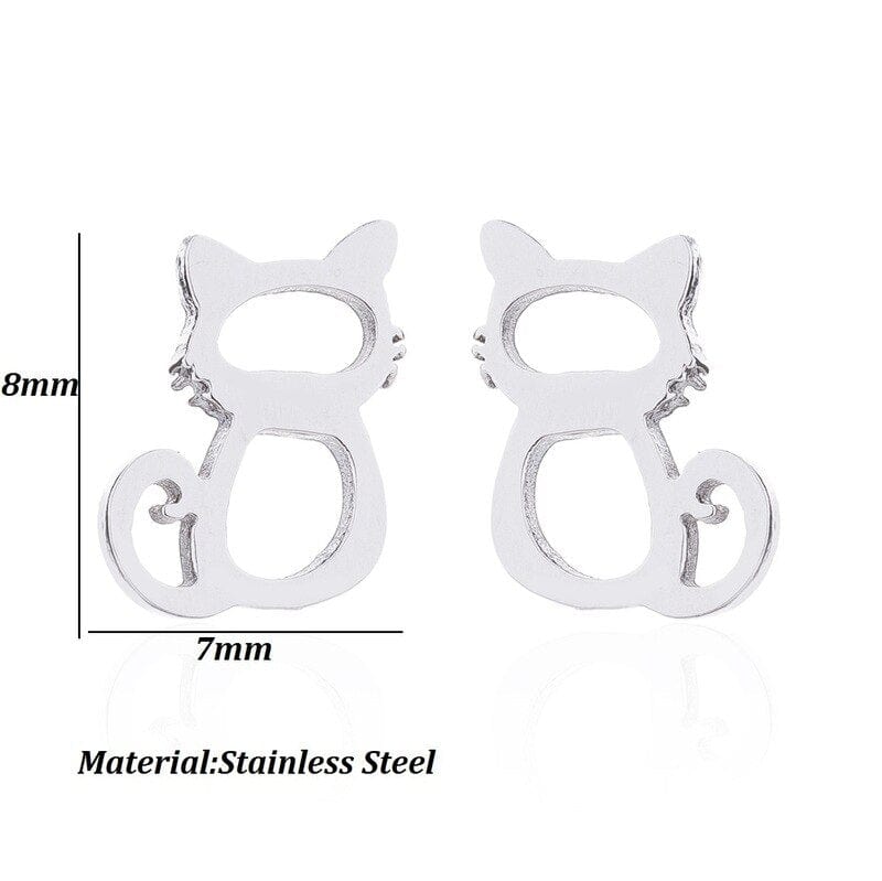 GeckoCustom Soft clay cute animal bite earrings studs - Fun Gift Idea C