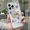 GeckoCustom Soft Clear Phone Case For iPhone 11 Case iPhone 13 14 Pro Max 12 13 Pro Max XR XS X 14 8 7 Plus SE 2022 Butterfly Flower Cover
