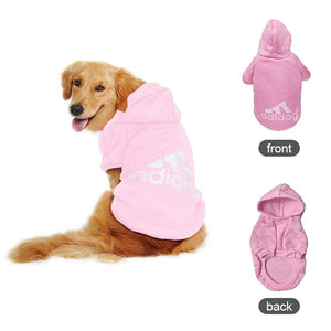 GeckoCustom Soft Fleece Pet Dog Clothes Dogs Hoodies Warm Sweatshirt Pet Costume Jacket For Chihuahua French Bulldog Labrador Dogs Clothes Pink / S 1.5KG-2KG / China