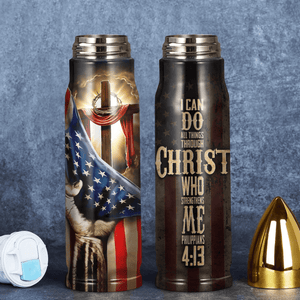 GeckoCustom Stainless Steel Christian Bullet Tumbler HO82 891074