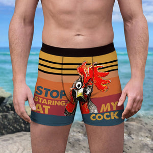 GeckoCustom Stop Staring At My Cock Boxer Briefs K228 889447