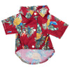 GeckoCustom Summer Dog Clothes Cool Beach Hawaiian Style Dog Cat Shirt Short Sleeve Coconut Tree Printing 2023 New Fashion Gift For Pet Red Pineapple / S