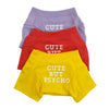 GeckoCustom Summer/Spring Dog Clothes Quality Breathable Pet Clothing Soft Letters Printed French Bulldog Clothes for Small Dogs T-shirt