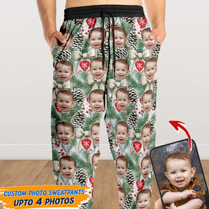 GeckoCustom Sweatpants Christmas Custom Photo Dog Cat For Men and Women N369 HN590