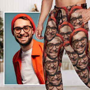 GeckoCustom Sweatpants Upload Portrait Photo For Men and Women's N369 888950