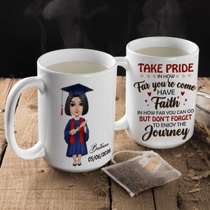 GeckoCustom Take Pride Congrats Grad Graduation mug, Custom Chibi ClipArt  HN590