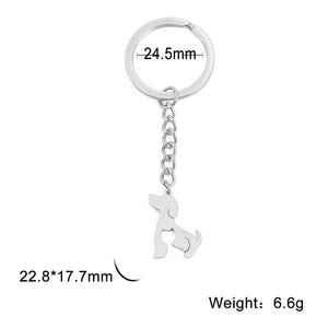 GeckoCustom Teamer Funny Fuxk You Middle Finger Stickman Keychain 2023 Cute Trend School Bag Car Key Pendant Couple New Trinket Gift Keyring Dog