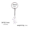 GeckoCustom Teamer Funny Fuxk You Middle Finger Stickman Keychain 2023 Cute Trend School Bag Car Key Pendant Couple New Trinket Gift Keyring Cat-S