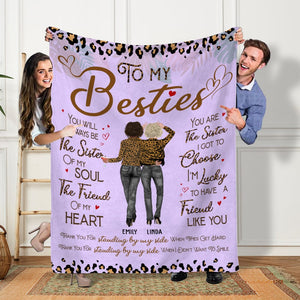 GeckoCustom Thank You For Standing By My Side Friendship Besties Blanket Personalized Gift DA199 890114