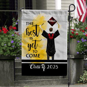 GeckoCustom The Best Is Yet To Come Class Of - Boy Version Flag, Senior Gift, Graduation Day HN590 HA75 891886