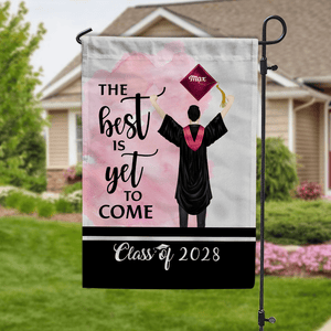 GeckoCustom The Best Is Yet To Come Class Of - Boy Version Flag, Senior Gift, Graduation Day HN590 HA75 891886