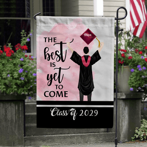 GeckoCustom The Best Is Yet To Come Class Of - Boy Version Flag, Senior Gift, Graduation Day HN590 HA75 891886