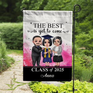 GeckoCustom The Best Is Yet To Come Graduation Garden Flag HN590