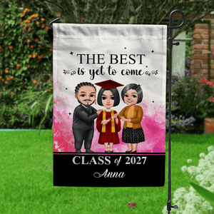 GeckoCustom The Best Is Yet To Come Graduation Garden Flag HN590