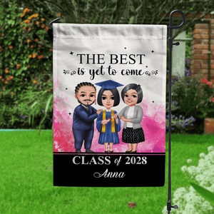 GeckoCustom The Best Is Yet To Come Graduation Garden Flag HN590