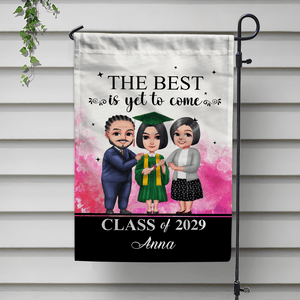 GeckoCustom The Best Is Yet To Come Graduation Garden Flag HN590