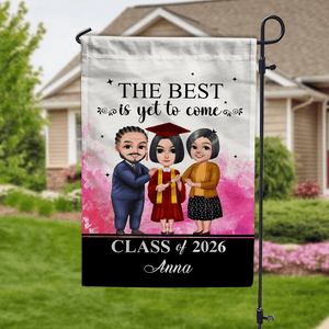 GeckoCustom The Best Is Yet To Come Graduation Garden Flag HN590