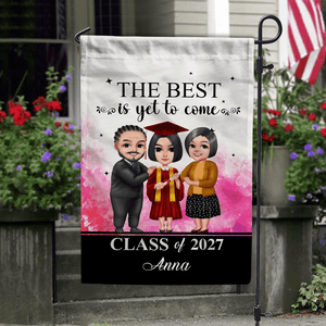 GeckoCustom The Best Is Yet To Come Graduation Garden Flag HN590