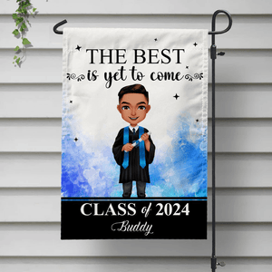 GeckoCustom The Best Is Yet To Come Graduation Garden Flag HN590