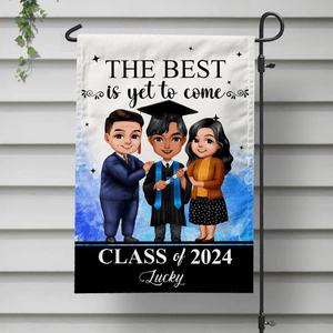 GeckoCustom The Best Is Yet To Come Graduation Garden Flag HN590