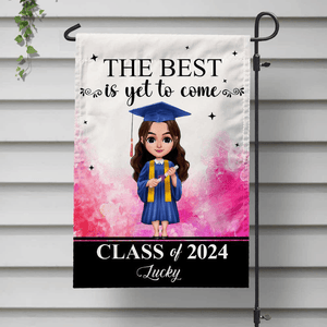 GeckoCustom The Best Is Yet To Come Graduation Garden Flag HN590