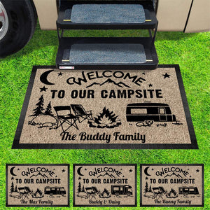 GeckoCustom The Best Memories Are Made Camping Doormat N369 888243