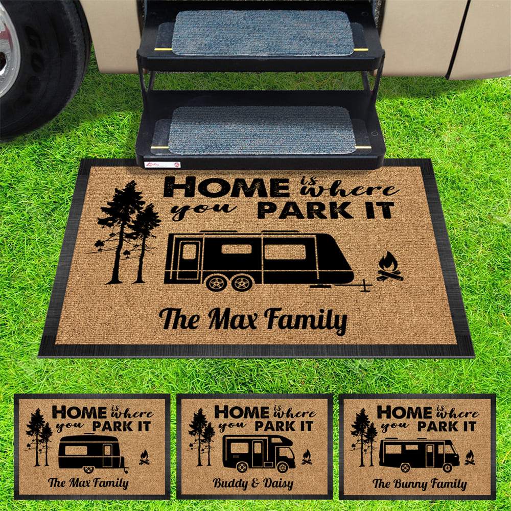 GeckoCustom The Best Memories Are Made Camping Doormat N369 888243