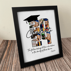 GeckoCustom The Future Belongs To Graduation Picture Frame, Upload Photo HN590 8"x10"