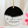 GeckoCustom The Night We Met Personalized Star Map Ceramic Ornament Couple Anniversary Gift LM32 895110 3 inch