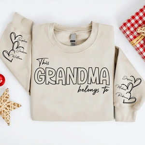 GeckoCustom This Grandma Belongs To Family Sweatshirt Personalized Gift N304 890175