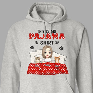 GeckoCustom This Is My Pajamas Cat Shirt Personalized Gift N304 889651 Pullover Hoodie / Sport Grey Colour / S