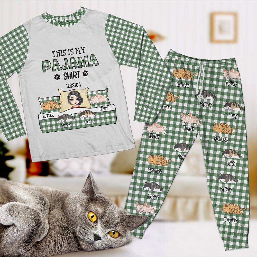 GeckoCustom This Is My Pawjama Shirt Cat Pajamas Personalized Gift N304 889652 For Adult / Combo Shirt And Pants (Favorite) / XS