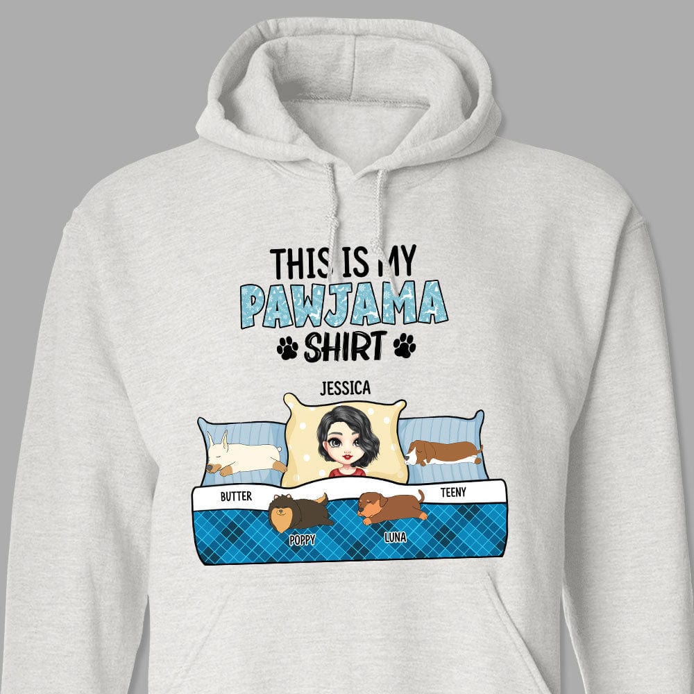 GeckoCustom This Is My Pawjama Shirt For Dog Lovers Shirt Personalized Gift TA29 889636 Pullover Hoodie / Sport Grey Colour / S