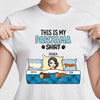 GeckoCustom This Is My Pawjama Shirt For Dog Lovers Shirt Personalized Gift TA29 889636 Women Tee / Light Blue Color / S