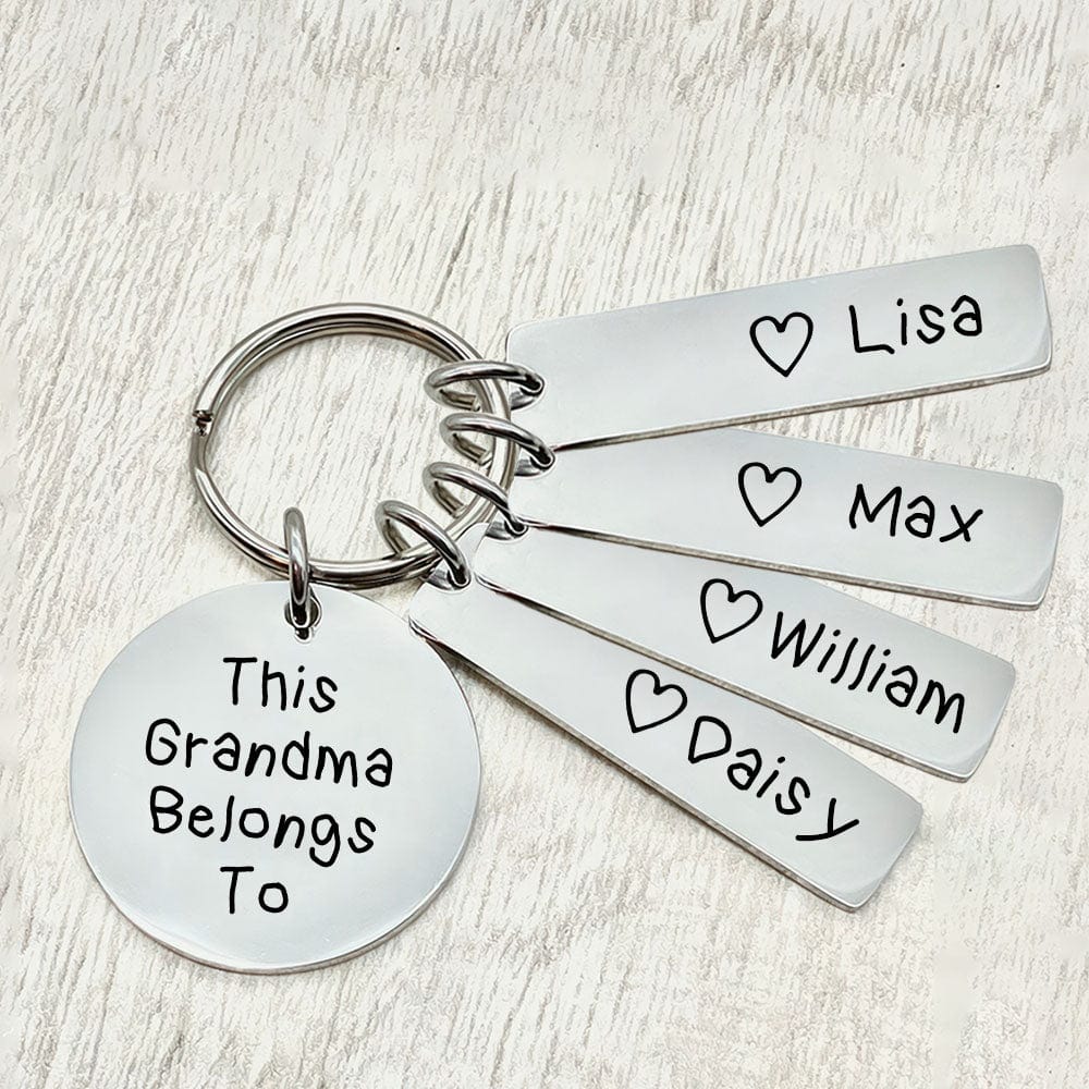 GeckoCustom This Nanny Belongs To Keychain Personalized Gift DA199 890561