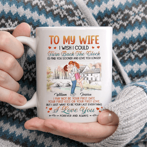 GeckoCustom To My Wife I Wish I Could Turn Back The Clock Valentine Mug Personalized Gift TA29 890317