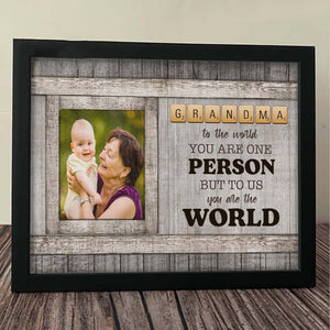 GeckoCustom To Us You Are The World Family Picture Frame Upload Photo, HN590 10"x8"