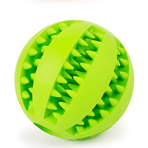GeckoCustom Toys for Dogs Rubber Dog Ball for Puppy Funny Dog Toys for Pet Puppies Large Dogs Tooth Cleaning Snack Ball Toy for Pet Products Green / S Diameter 5cm
