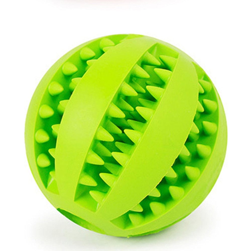 GeckoCustom Toys for Dogs Rubber Dog Ball for Puppy Funny Dog Toys for Pet Puppies Large Dogs Tooth Cleaning Snack Ball Toy for Pet Products Green / S Diameter 5cm
