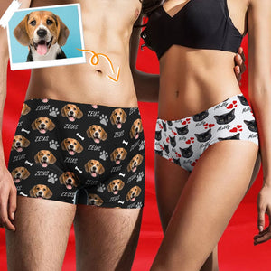 GeckoCustom Underwear Couple Upload Photo Portrait Personalized Gift TA29