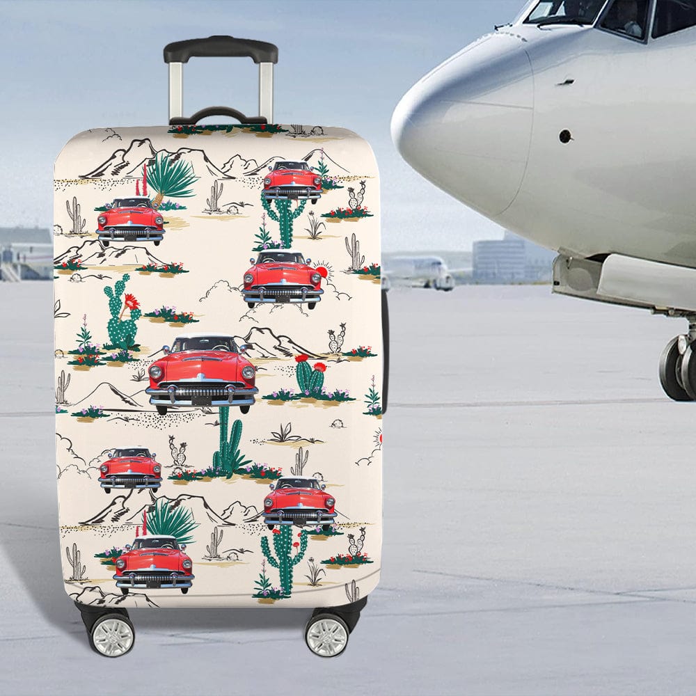 GeckoCustom Upload Car Photo With Pattern Luggage Cover TA29 889428