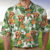GeckoCustom Upload Dog Cat Photo Hawaiian Family Polo Shirt DM01 891125