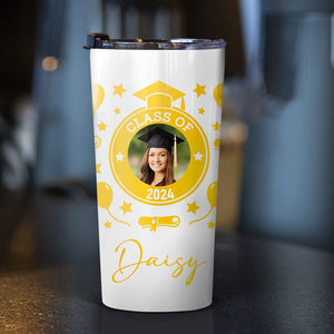 GeckoCustom Upload Photo Class of 2023 Graduation Tumbler HN590 20 oz