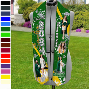 GeckoCustom Upload Photo Class Of 2024 Congratulations Graduation Gift Stoles N369 890186